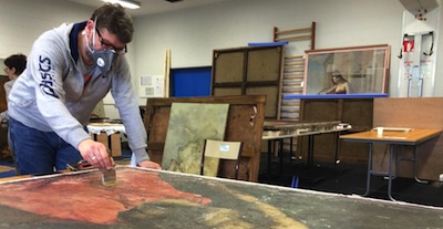 Un cuadro de Zurbarán, en estado crítico tras el temporal en Francia