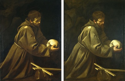 Cul de estos dos caravaggios no es autntico?