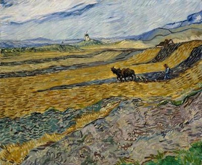 El Museo Lzaro Galdiano exhibe la obra de Vicent van Gogh, Enclosed Field with Ploughman