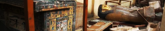 Museo Mallawi (Egipto) tras el saqueo sufrido en agosto de 2013