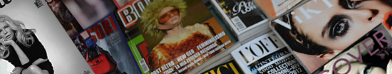 Cabeceras de diferentes revistas de moda